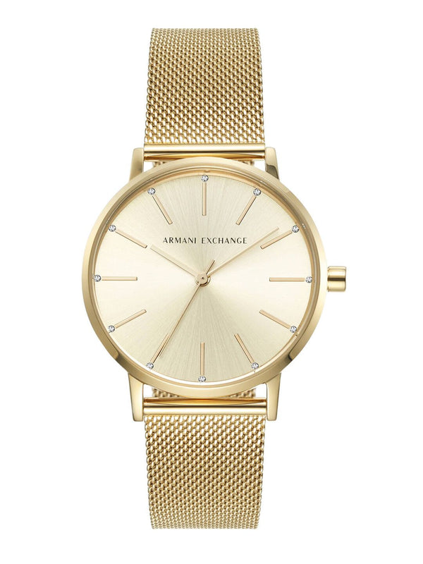 Armani Exchange LOLA Women Gold Analogue Watch AX5536