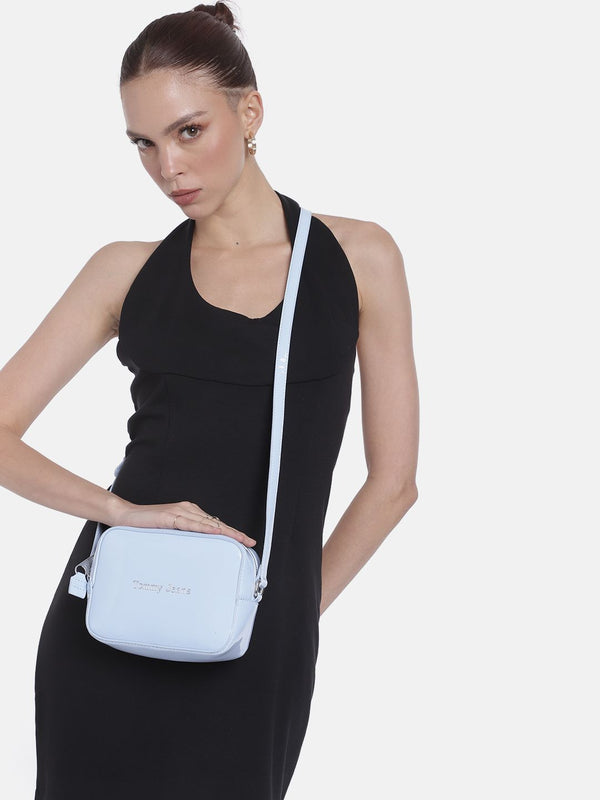 Tommy Hilfiger Solid PU Structured Sling Bag