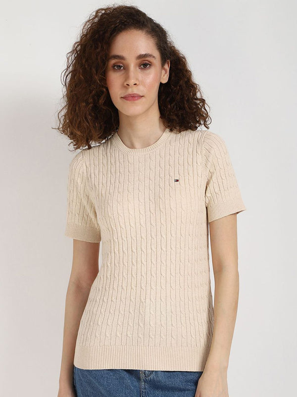 Tommy Hilfiger Women Cable Knit Cotton Pullover