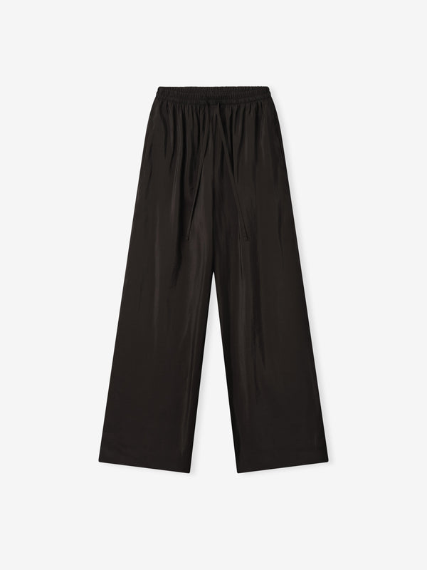 Womens Crinkle Viscose Drawstring Pants