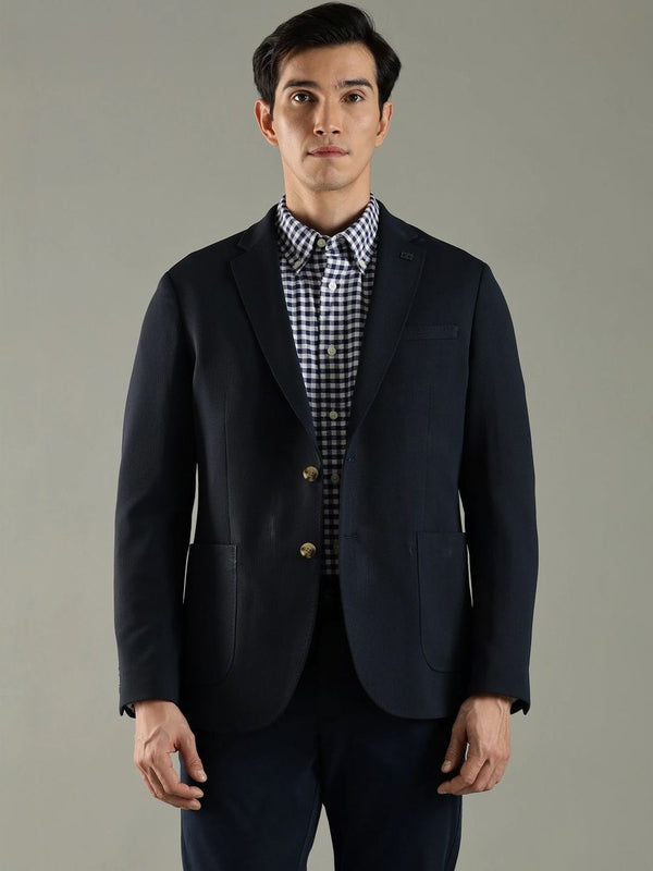 Tommy Hilfiger Textured Single Breasted Blazer