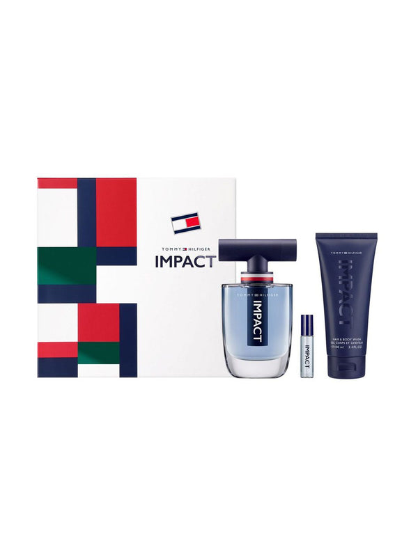 Tommy Hilfiger Set Of 3 Impact EDT & Body Wash Gift Set-50ml + 4ml +100ml