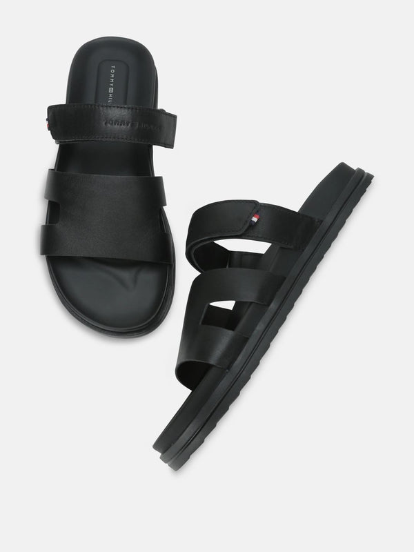 Tommy Hilfiger Men Leather Comfort Sandals