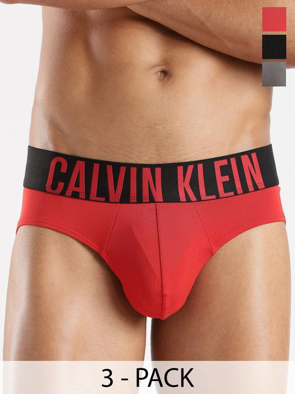Calvin Klein Underwear Pack Of 3 Low Rise Basic Briefs NB3610907