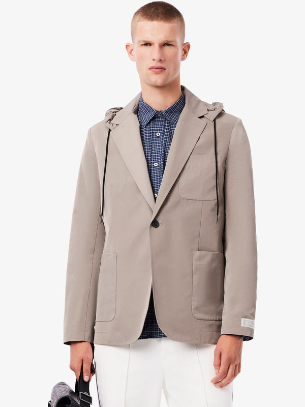 Lacoste Hooded Twill Blazer