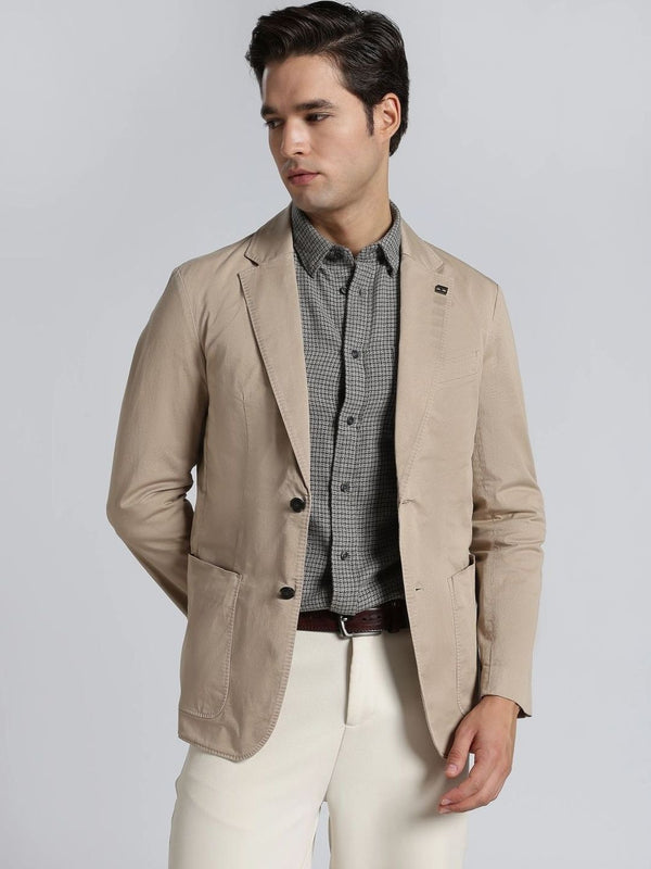 Tommy Hilfiger Notched Lapel Single-Breasted Casual Blazer
