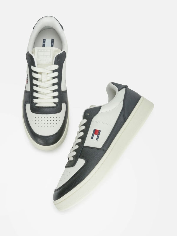 Tommy Hilfiger Men Colourblocked Leather Sneakers