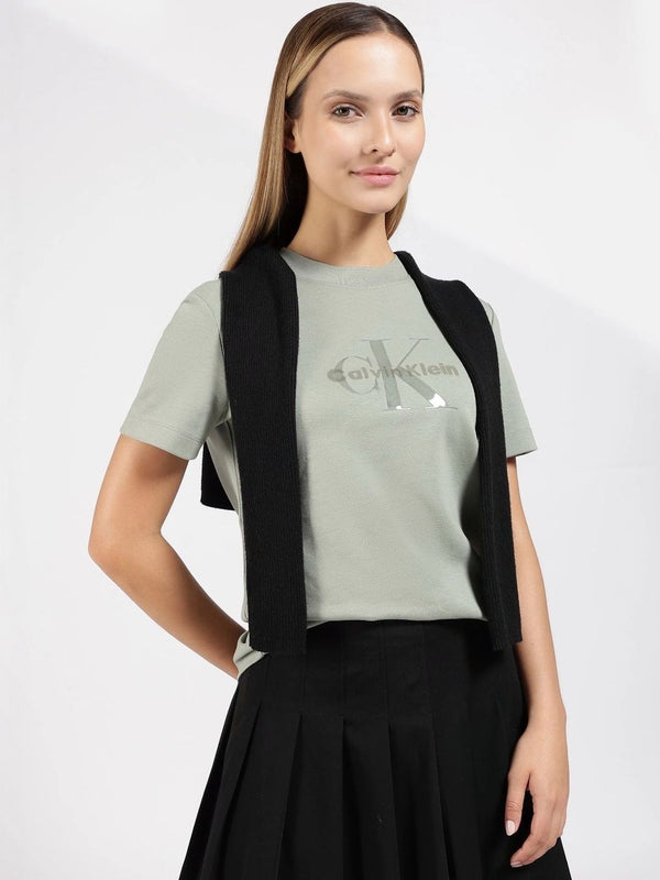 Calvin Klein Jeans Women Brand Logo Printed T-shirt