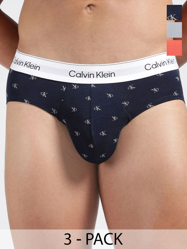 Calvin Klein Underwear Men Pack of 3 Colourblocked Assorted Fashion