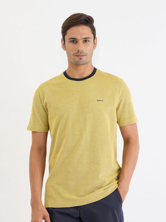 GANT Men Solid Round Neck T-Shirt