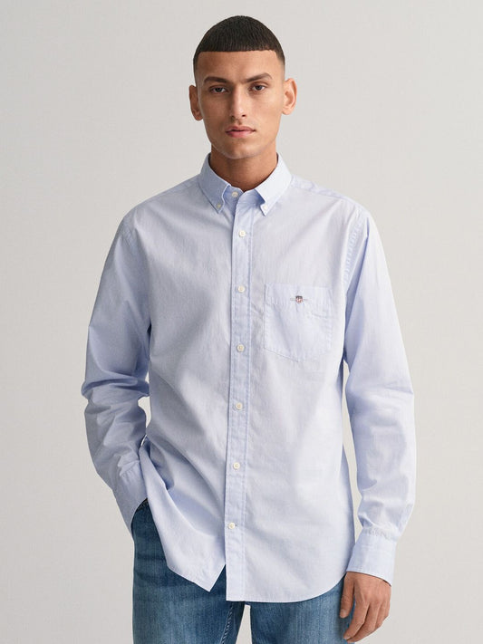 GANT Solid Button Down Regular Fit Shirt