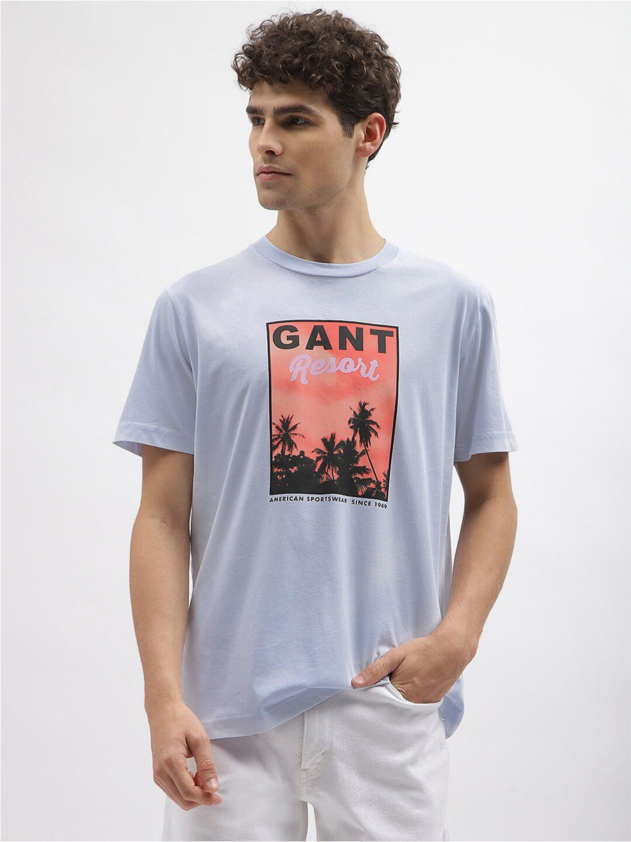 GANT Relaxed Fit Graphic Print Round Neck T-shirt
