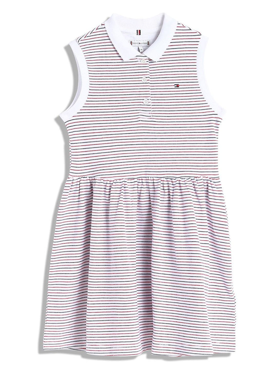 Tommy Hilfiger Girls Striped A-Line Dress