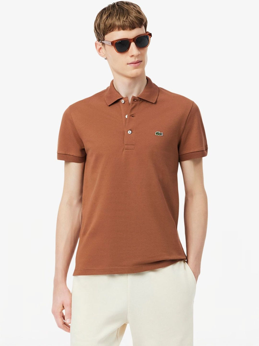 Lacoste Men Brand Logo Polo Collar Slim Fit T-shirt
