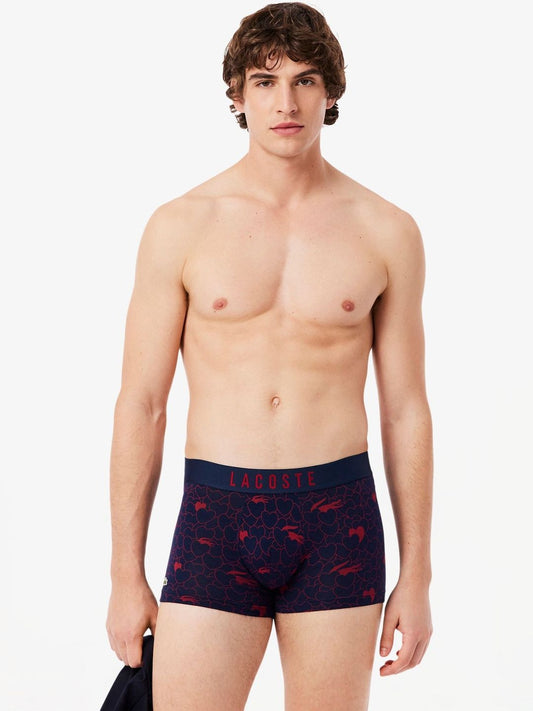 Lacoste Pack of 3 Cotton Blend Solid Trunks