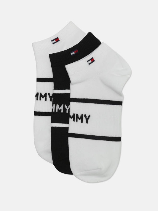 Tommy Hilfiger Women Pack of 3 Striped  Ankle Length Socks