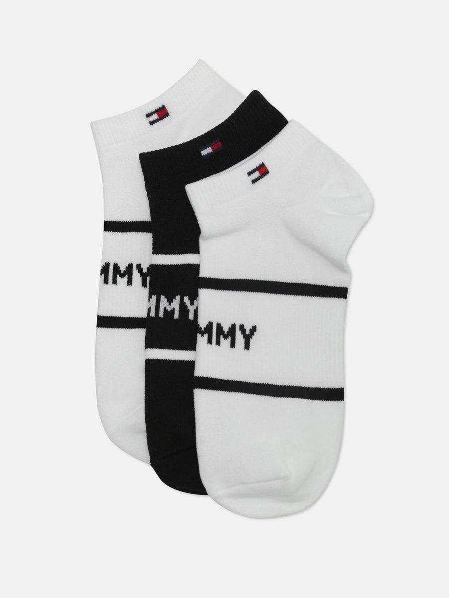 Tommy Hilfiger Women Pack of 3 Striped  Ankle Length Socks
