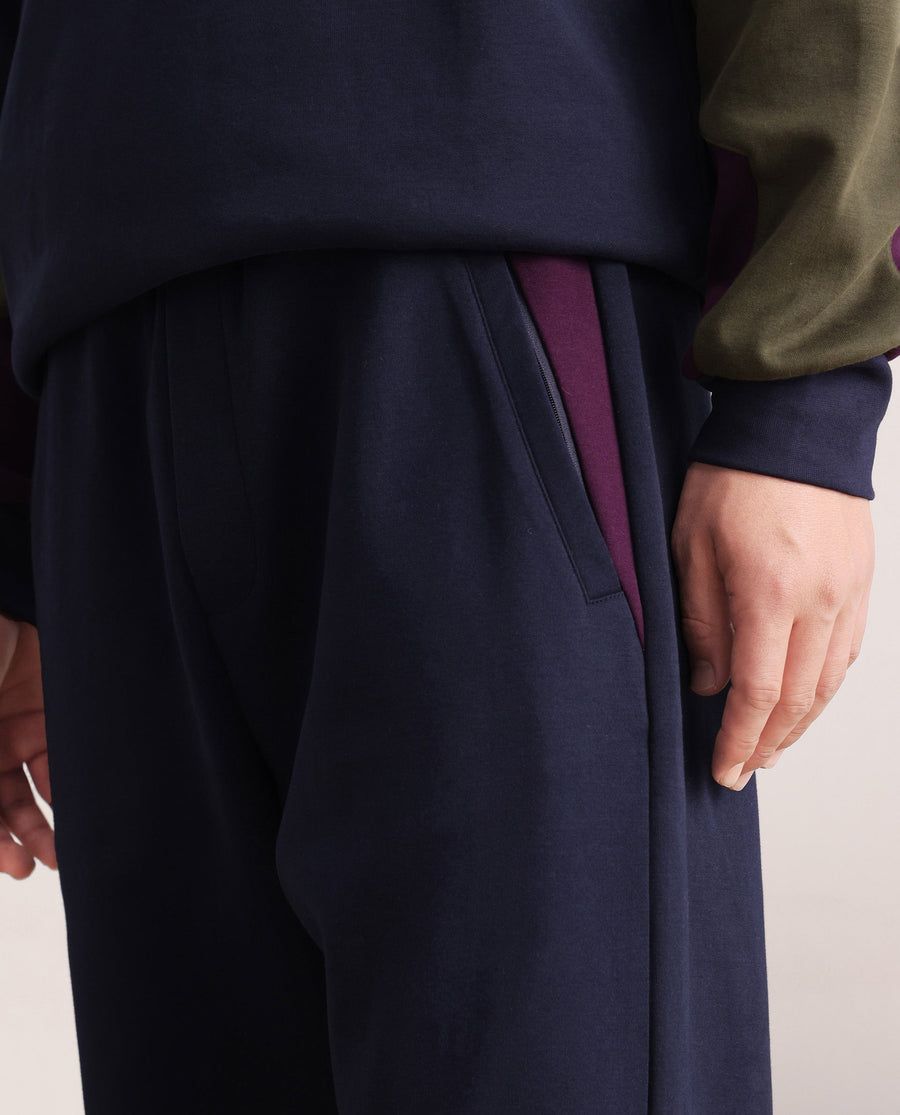 Rare Rabbit Men's Armon-1 Navy Plain Regular Fit Track Pant
