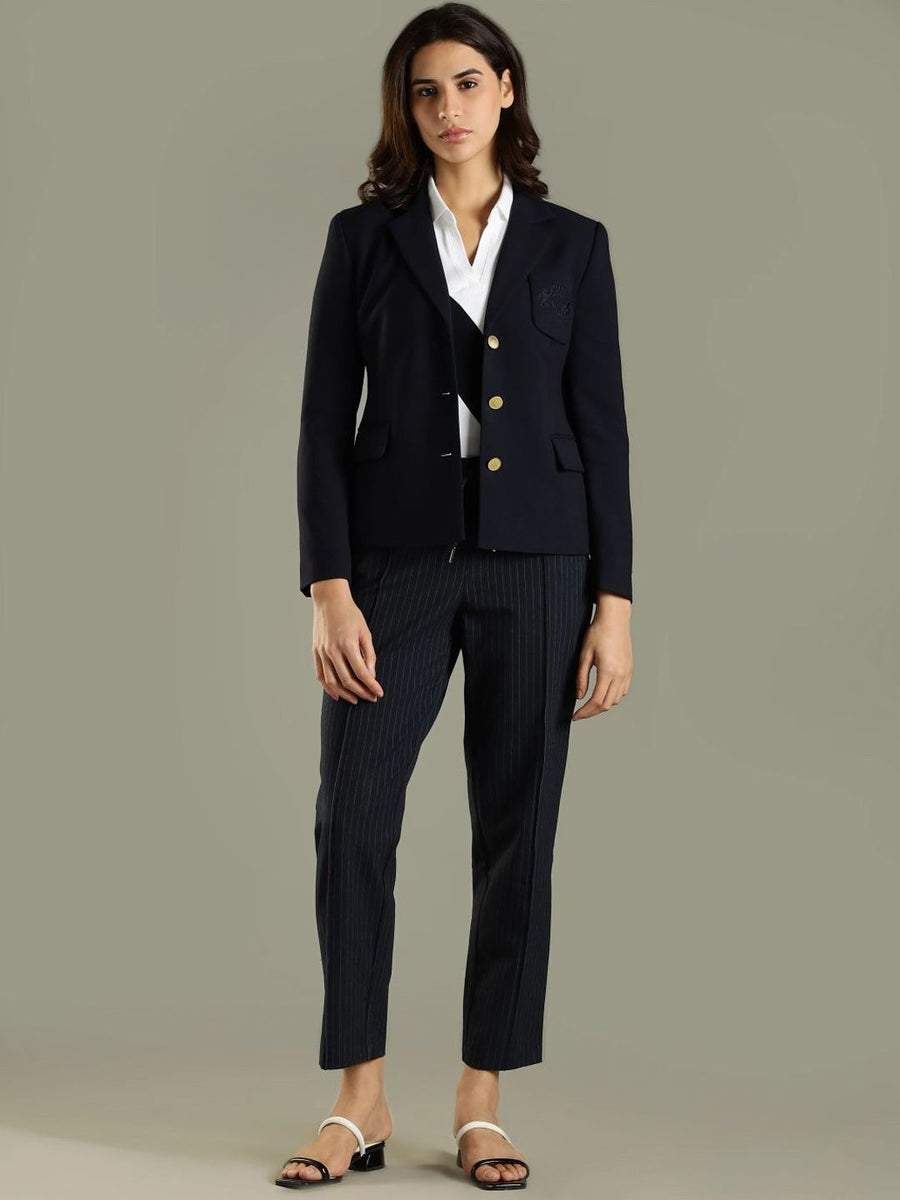 Tommy Hilfiger Notched Lapel Slim-Fit Single-Breasted Blazer