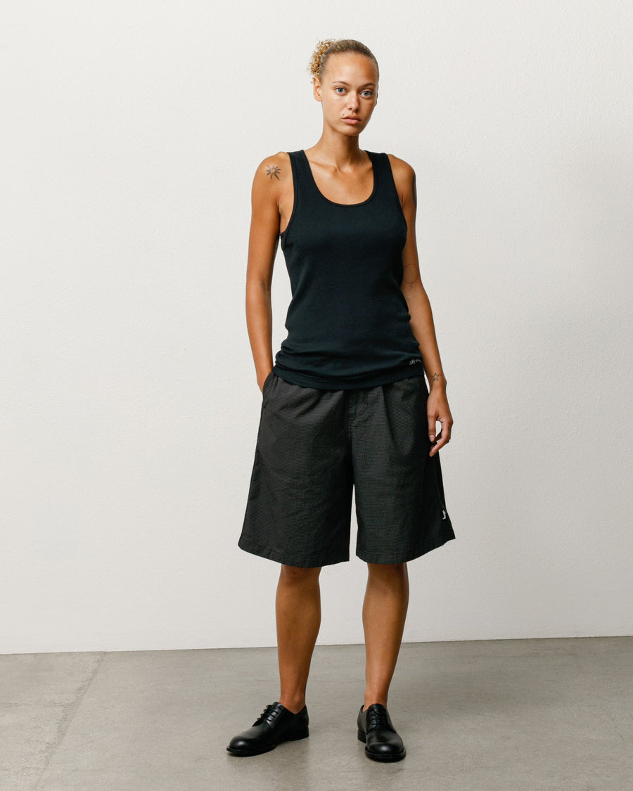 BAGGY SEERSUCKER BEACH SHORT