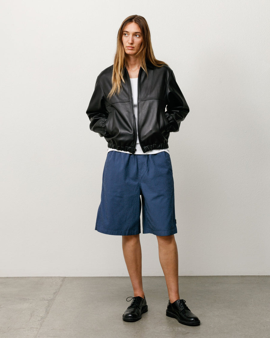 BAGGY SEERSUCKER BEACH SHORT