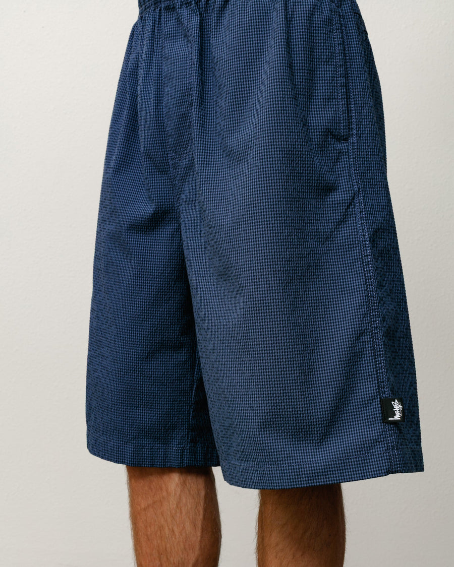 BAGGY SEERSUCKER BEACH SHORT
