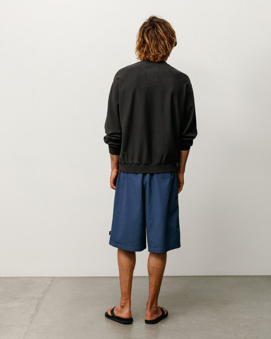 BAGGY SEERSUCKER BEACH SHORT