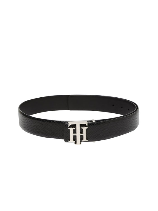 Tommy Hilfiger Men Black Textured Belt
