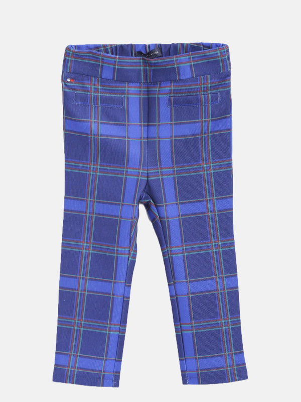 Tommy Hilfiger Girls Blue Checked Treggings