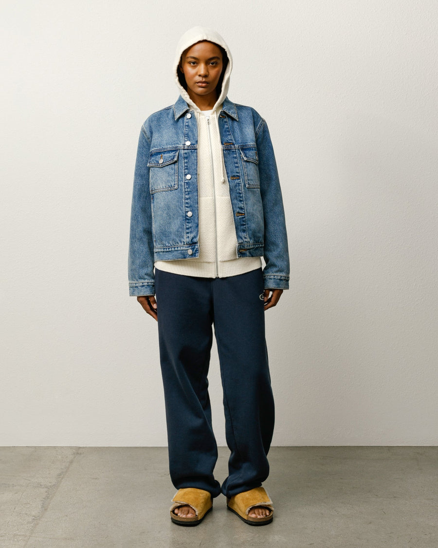 LINED DENIM TRUCKER JACKET