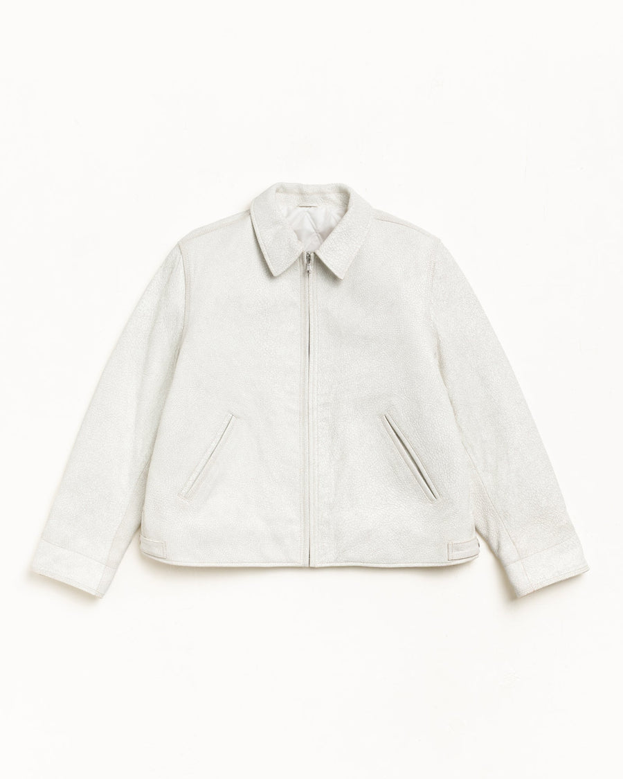GARAGE JACKET CRACKED LEATHER