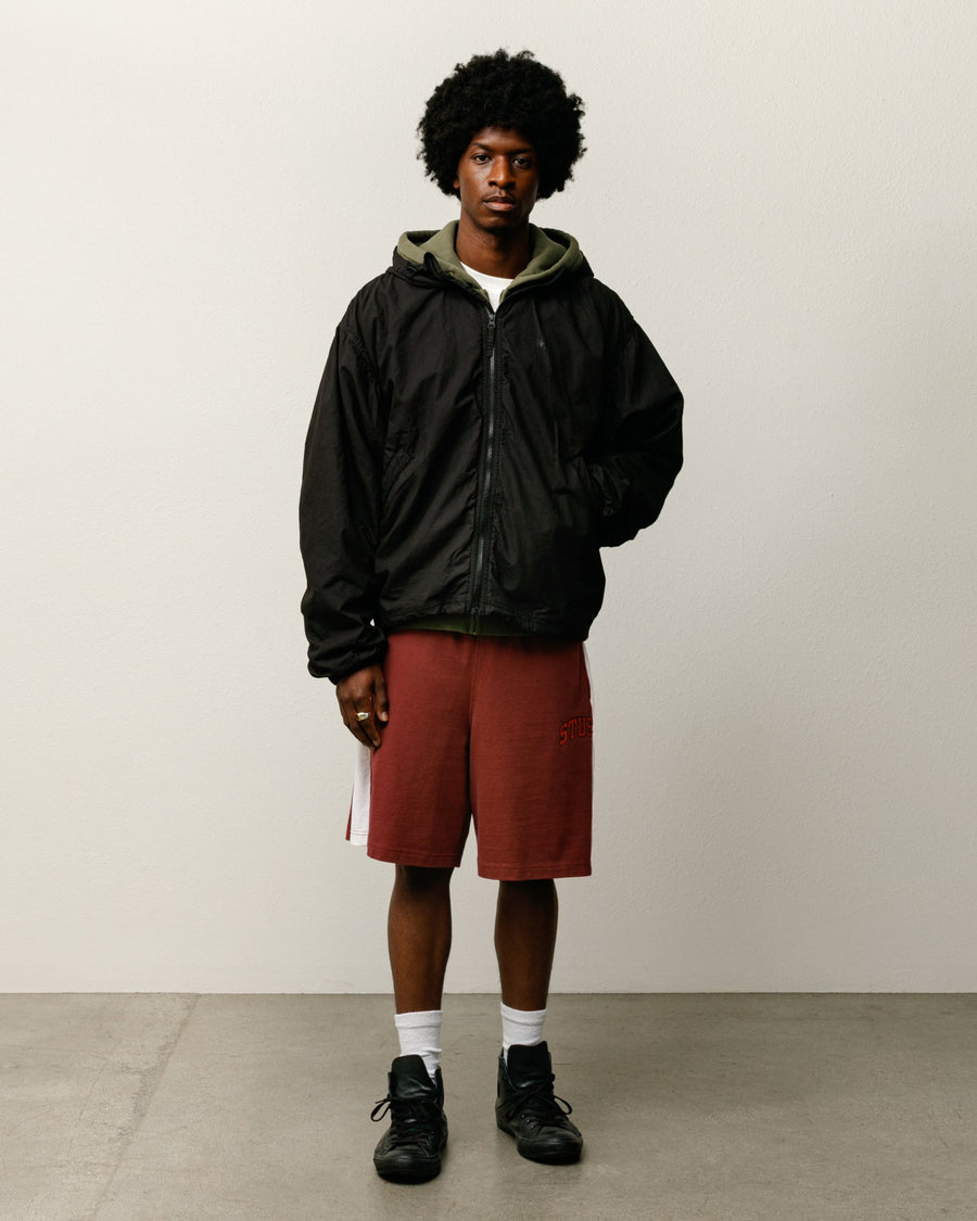 DOUBLE COTTON HOODED JACKET