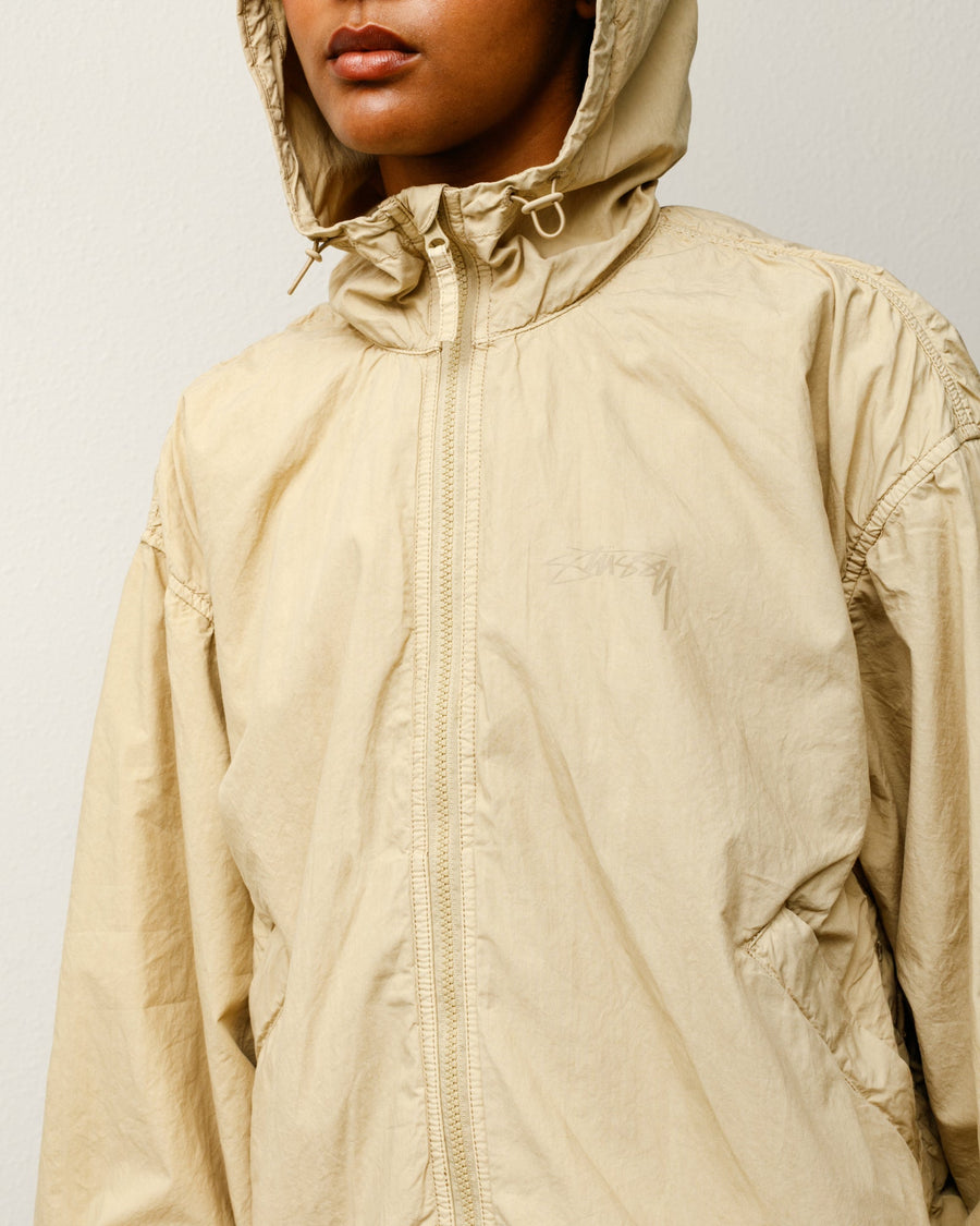 DOUBLE COTTON HOODED JACKET