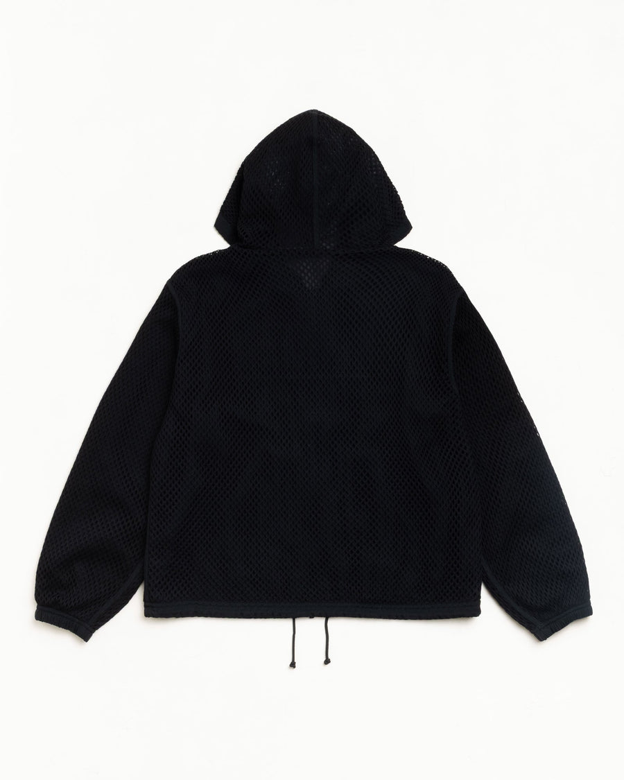 LAYERED MESH HOODED JACKET