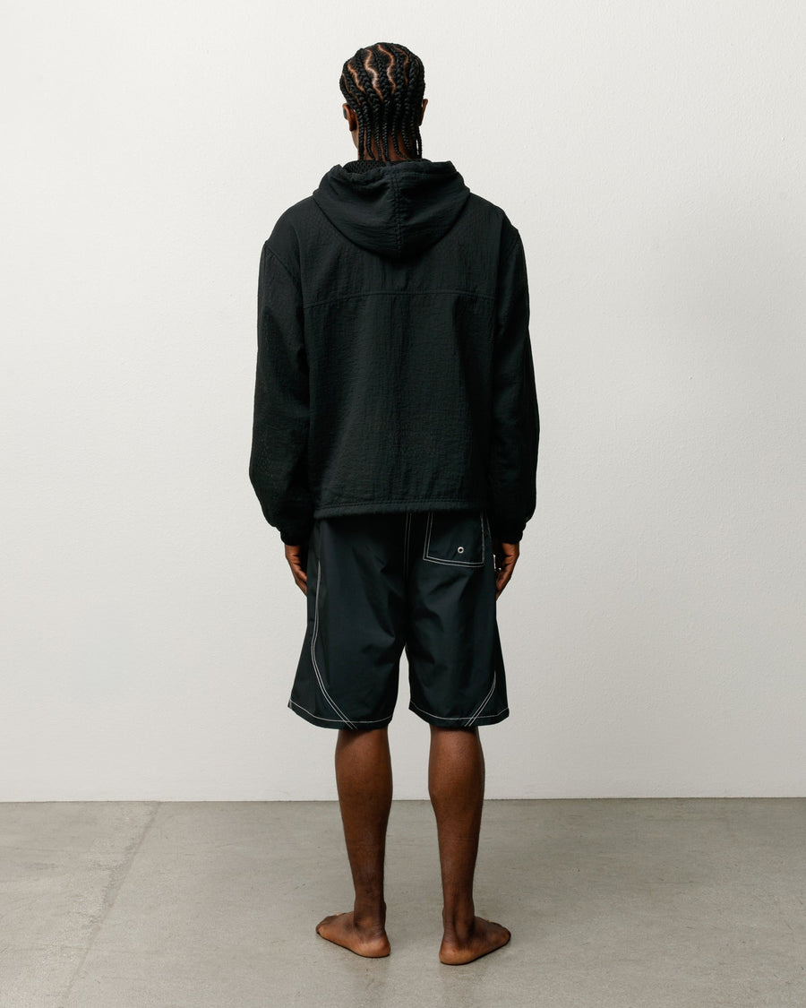 LAYERED MESH HOODED JACKET