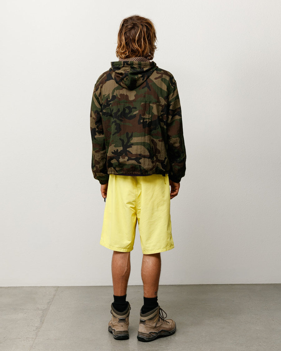 LAYERED MESH HOODED JACKET