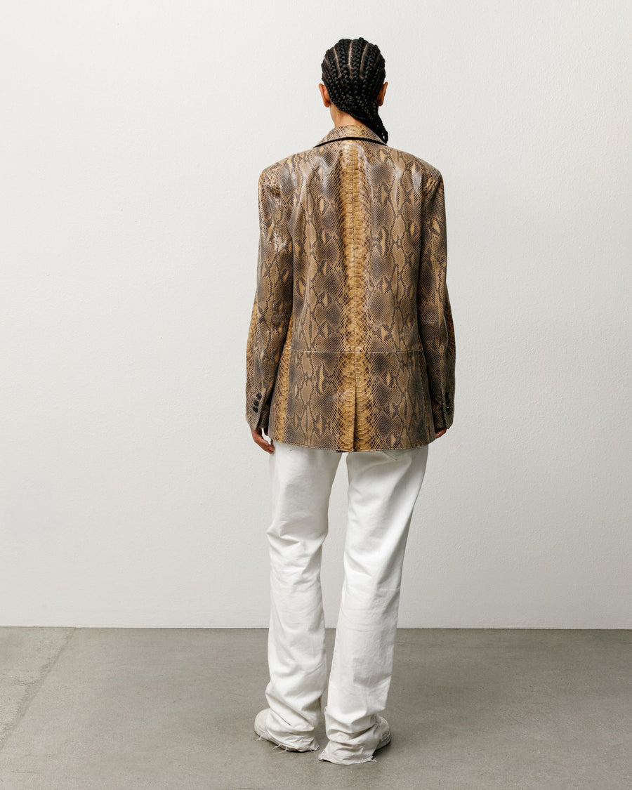 LEATHER BLAZER