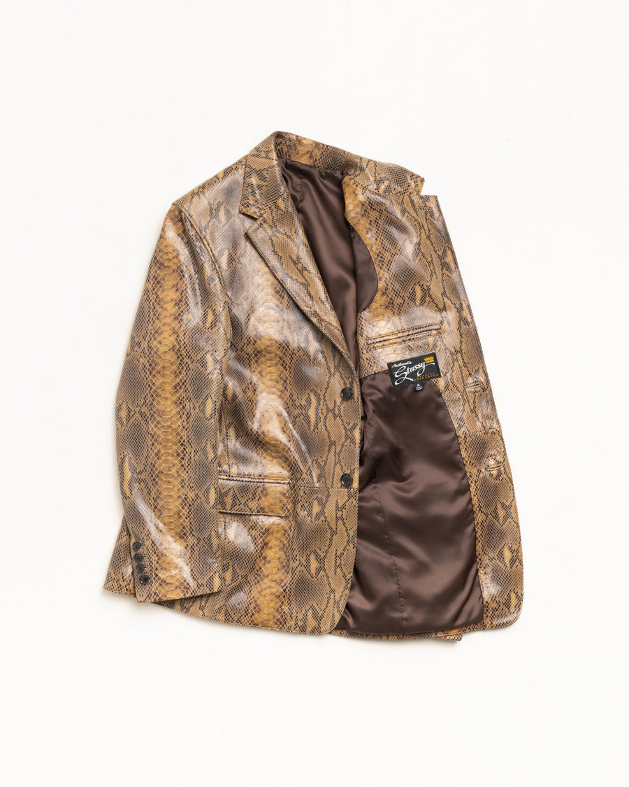 LEATHER BLAZER
