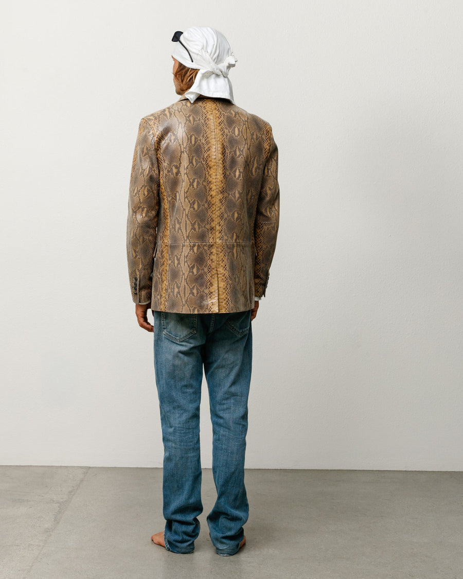 LEATHER BLAZER