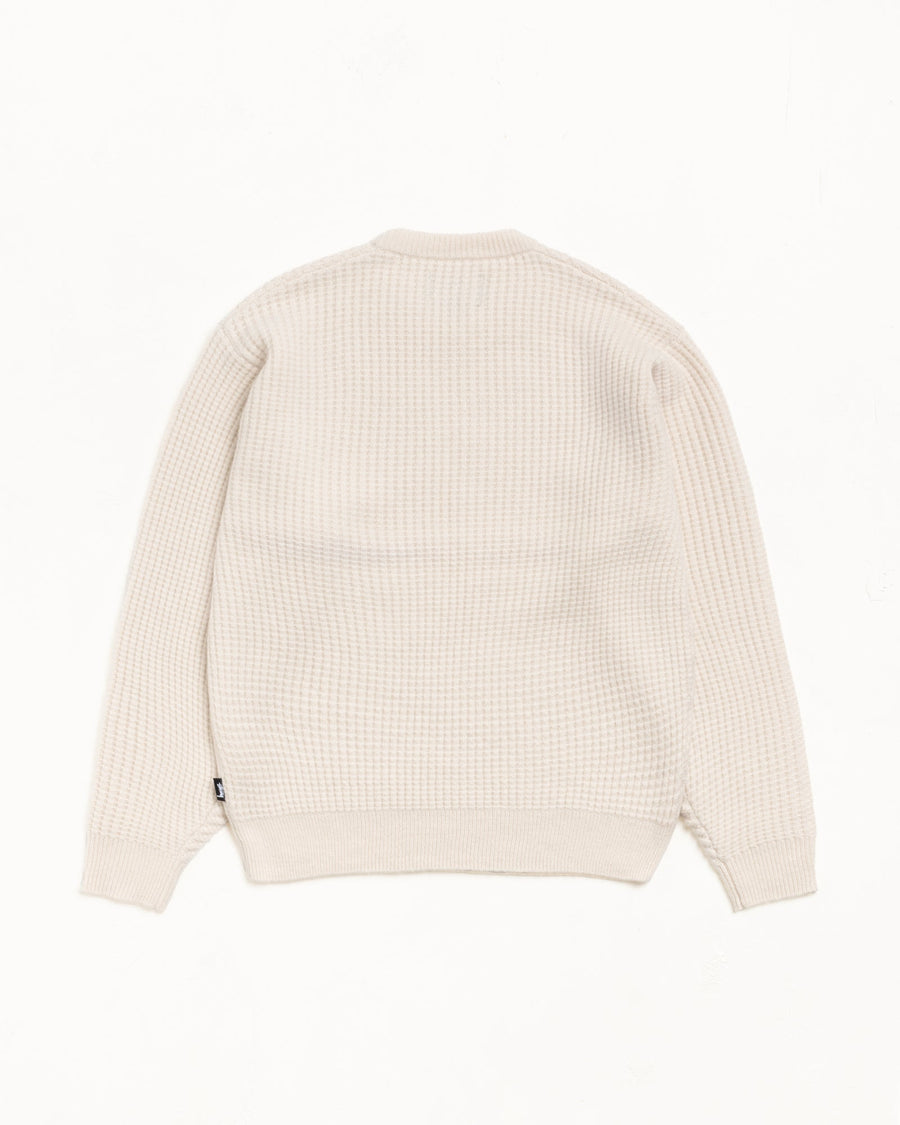 WAFFLE CASHMERE SWEATER