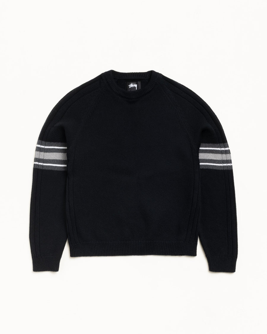 STRIPE RAGLAN CREW