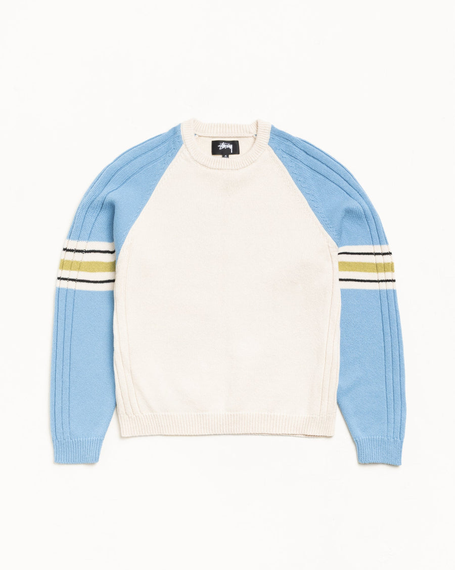 STRIPE RAGLAN CREW