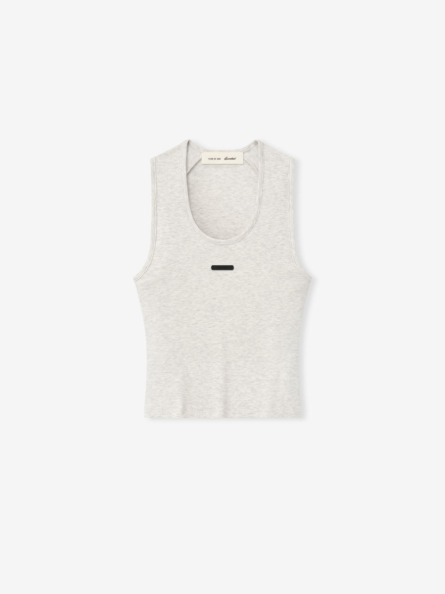 Womens Rib Fitted Tank