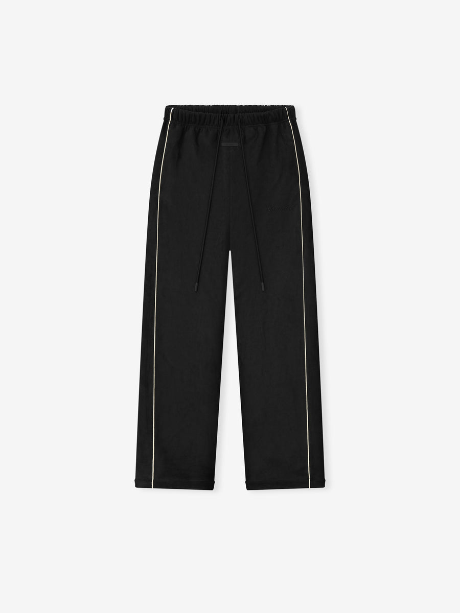 Womens Suede Fleece Signature Relaxed Pant