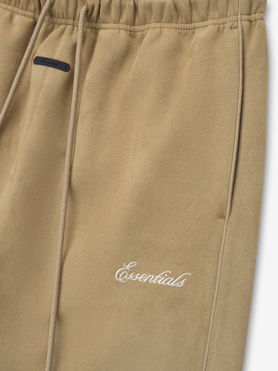 Womens Suede Fleece Signature Relaxed Pant