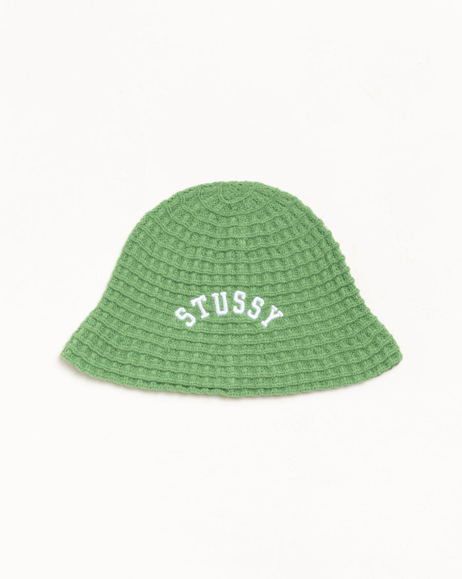 WAFFLE KNIT BUCKET HAT