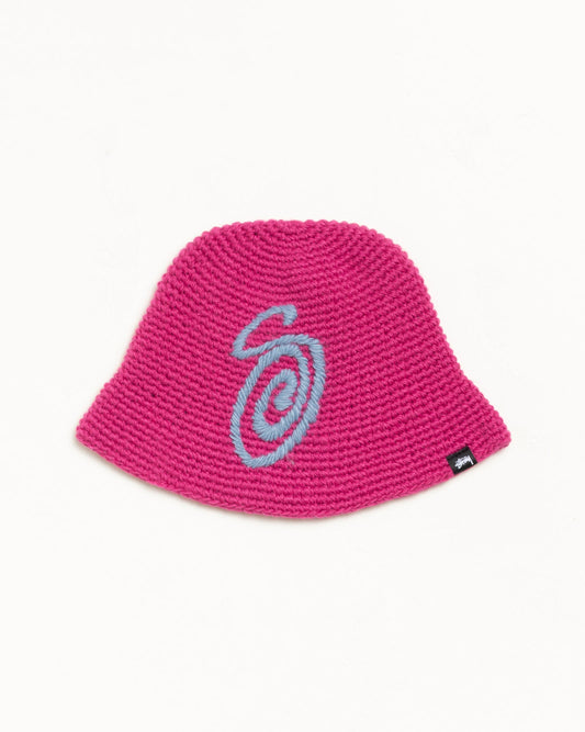 SWIRLY S KNIT BUCKET HAT