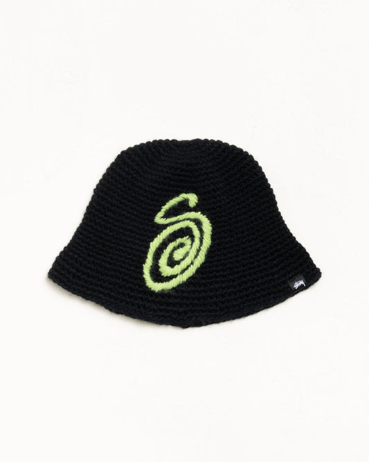 SWIRLY S KNIT BUCKET HAT