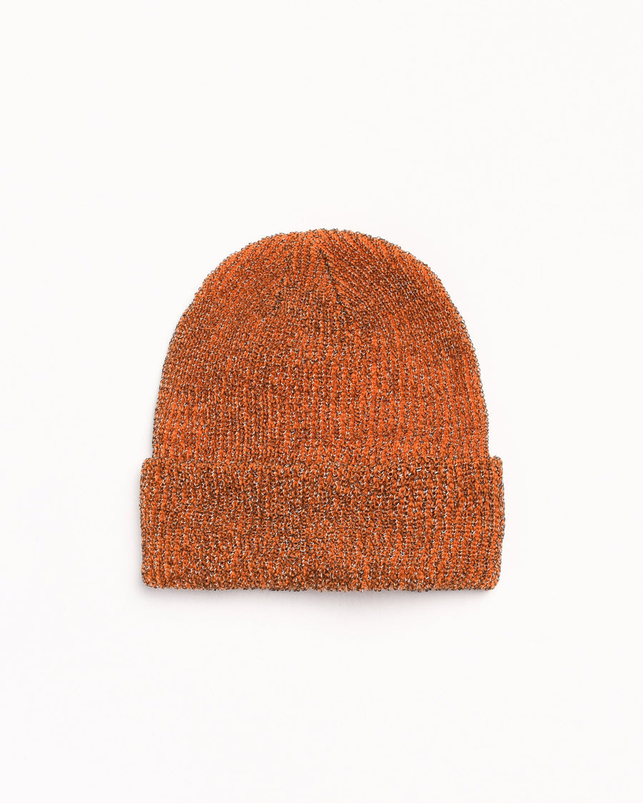 REFLECTIVE YARN CUFF BEANIE