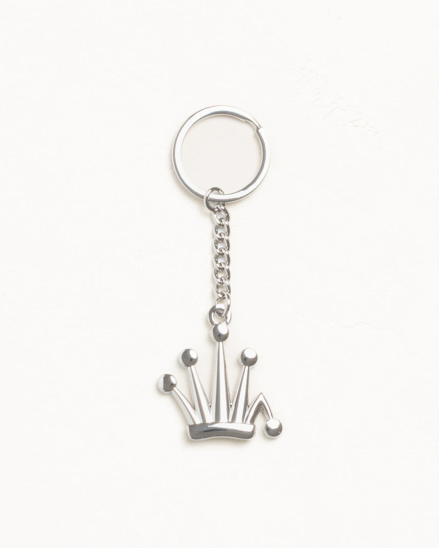 METAL BENT CROWN KEYCHAIN